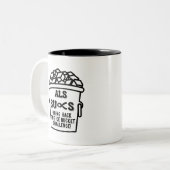 ALS最低コーヒーマグ ツートーンマグカップ (正面左)
