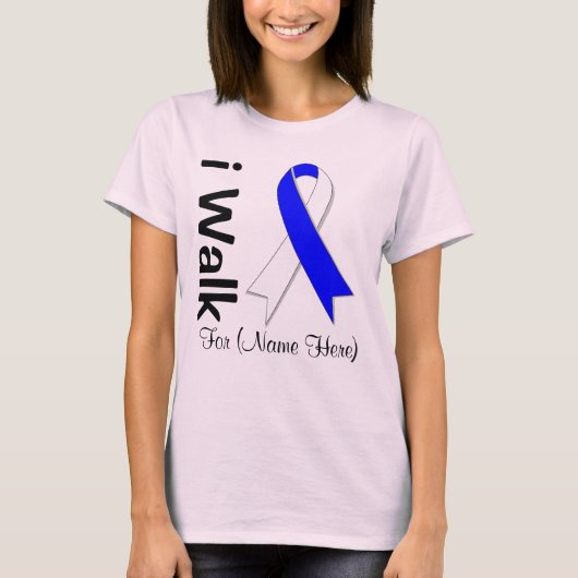 ALS病気用にパーソナライズされた歩行認識度 Tシャツ (正面)