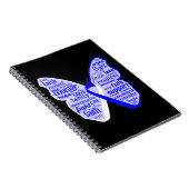 ALS病認識度蝶リボン ノートブック (右側)