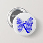 ALS病認識度蝶リボン 缶バッジ (正面&裏面)