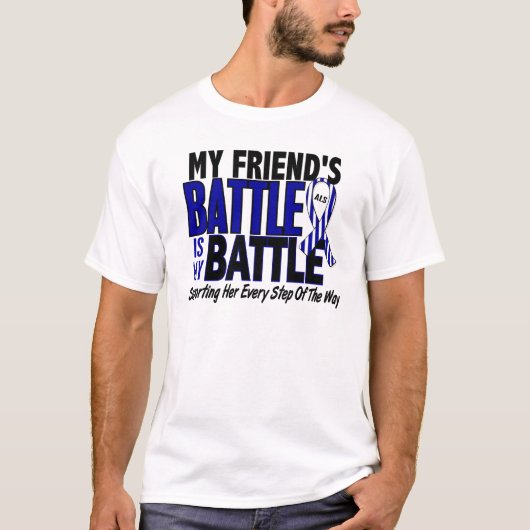 ALS私の戦い余りに1人の友人(メス) Tシャツ (正面)