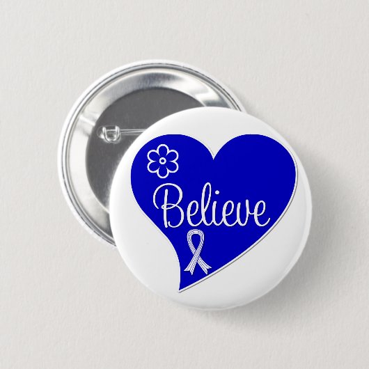 ALS筋萎縮性側索硬化症信じのハート 缶バッジ (正面&裏面)