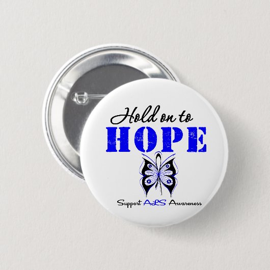 ALS認識度は希望を持っている 缶バッジ (正面&裏面)