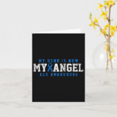 Als認識度ファミリーブルーリボン カード (黄色い花)