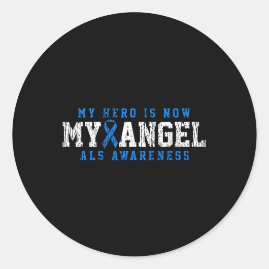 Als認識度ファミリーブルーリボン ラウンドシール (正面)