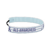 ALS認識度ブルーリボン アスレチックヘッドバンド (左)