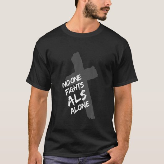Als認識度信仰を示す愛のサポートPを開発 Tシャツ (正面)