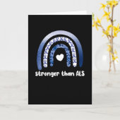 ALS認識度月筋萎縮性側索硬化症 カード (黄色い花)