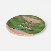 ALS認識度紙プレート7" ペーパープレート (アングル)