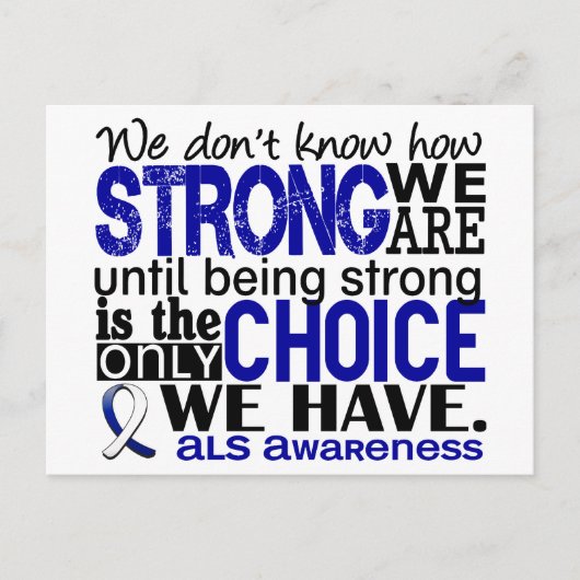 ALS 私たちはどれほど強いのか ポストカード (正面)