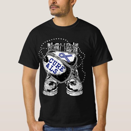 ALS Awareness for Military Veteran  Tシャツ (正面)