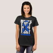 ALS Awareness Month Blue Ribbon Moms Fight May Sup Tシャツ (正面フル)