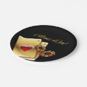 Al's Casinoスタイル40番目のパーティー頼4名のチップ ペーパープレート (アングル)