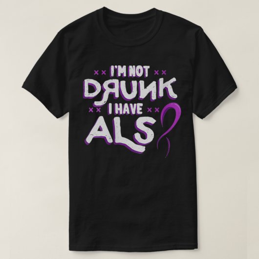 ALS Lou Gehrigの飲Diseaを持っていない女性 Tシャツ (デザイン正面)
