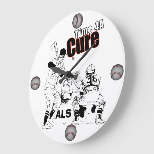 ALS Time4ACureクロック ラージ壁時計 (傾斜)