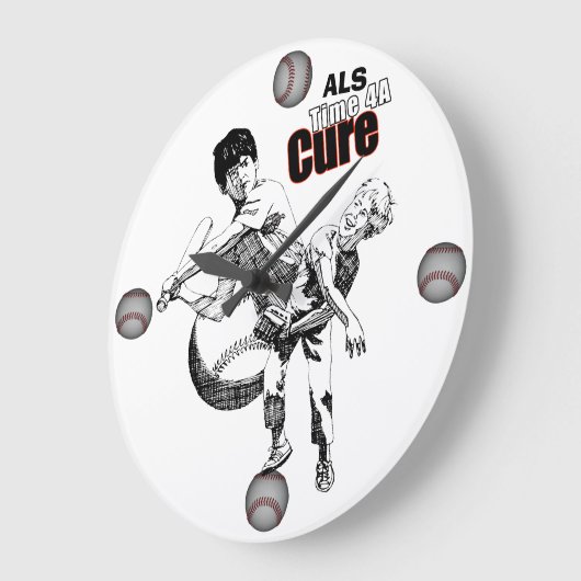 ALS Time4ACure #2時計 ラージ壁時計 (傾斜)