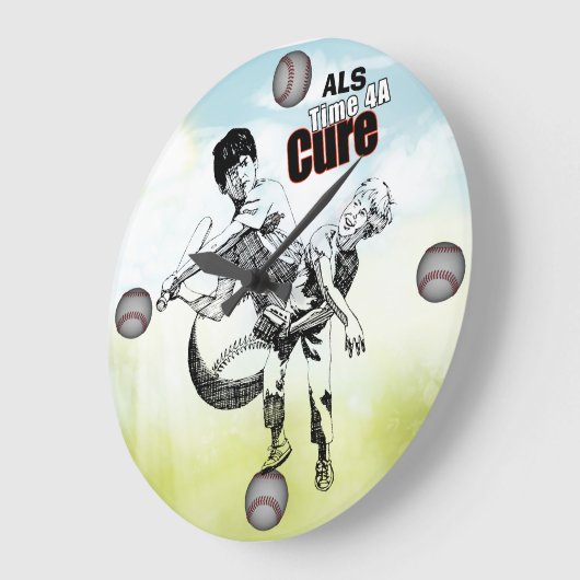 ALS Time4ACure #4時計 ラージ壁時計 (傾斜)