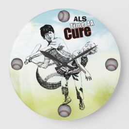 ALS Time4ACure #4時計 ラージ壁時計