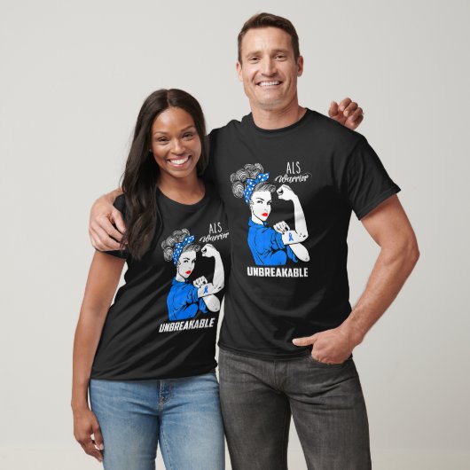 ALS Warrior Unbreakable ALS Awareness Gift Tシャツ (ユニセックス)