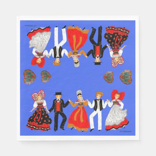 Alsace, France スタンダードランチョンナプキン (正面)