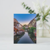 Alsace France Flower Water Canal                 インビテーションポストカード (スタンド正面)