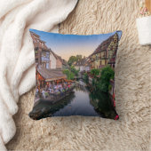 Alsace France Flower Water Canal                  クッション (ブランケット)