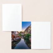 Alsace France Flower Water Canal                  箔カード (ディスプレー)