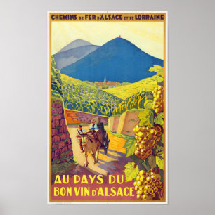 Alsace France Vintage Poster 1920s ポスター