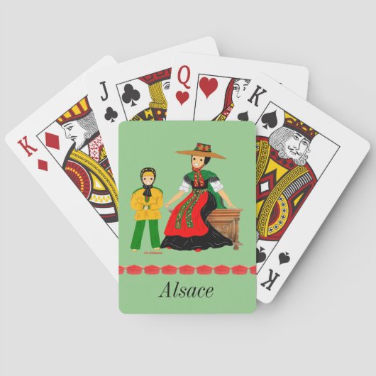 Alsace, Munster, France トランプ (裏面)