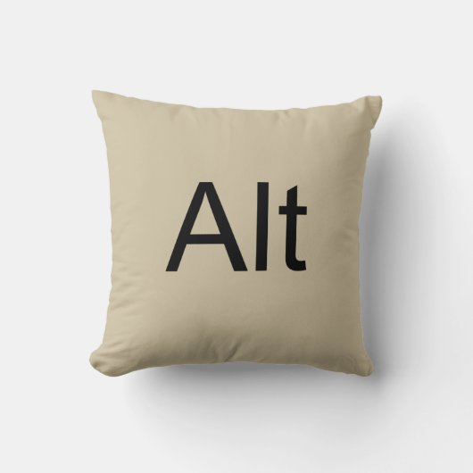 Altの削除(Ctrl Alt Del)の枕を制御して下さい クッション (正面)