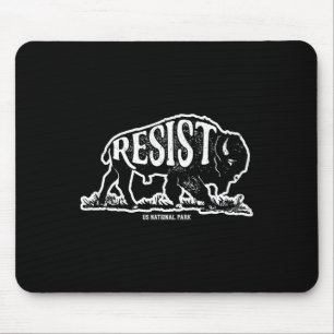 Alt米国国立公園レジストサービスTシャツバイソン マウスパッド