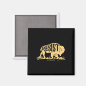 Alt米国国立公園レジストサービスTシャツバイソン マグネット (正面/裏面)