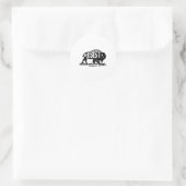 Alt米国国立公園レジストサービスTシャツバイソン ラウンドシール (バッグ)