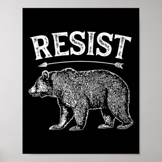 Alt米国国立公園レジストサービスTシャツベアV ポスター (正面)