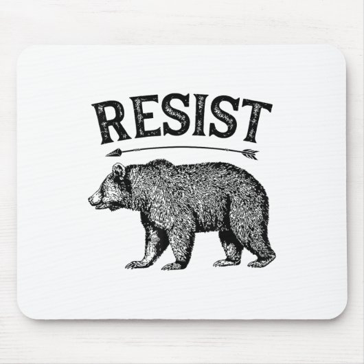 Alt米国国立公園レジストサービスTシャツベアV マウスパッド (正面)