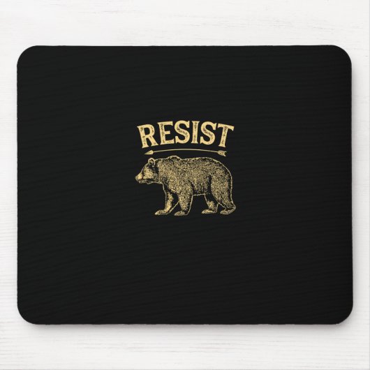 Alt米国国立公園レジストサービスTシャツベアV マウスパッド (正面)