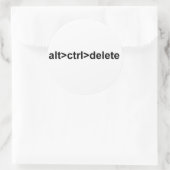 alt>ctrl>ステッカーの削除 ラウンドシール (バッグ)