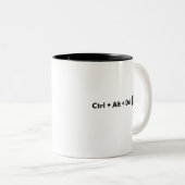 Alt Delオタク系のミーティングの制御 ツートーンマグカップ (正面右)