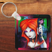 Alt Delta:剣を持つ式 キーホルダー (正面)