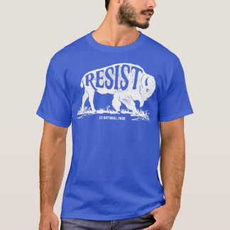 ALT US国立公園サービスレジストトバイソンヴィンタグ Tシャツ