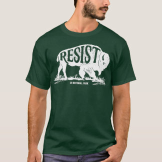 ALT US国立公園サービスレジストトバイソンヴィンタグ Tシャツ