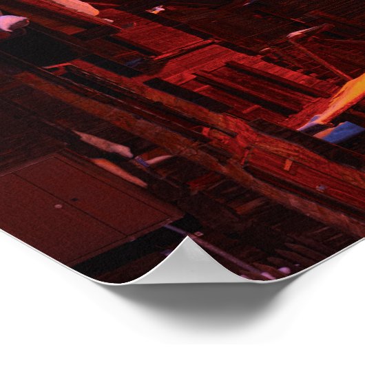 Alt-Zermatt bei AbenddmerungのHeuschober ポスター (角)