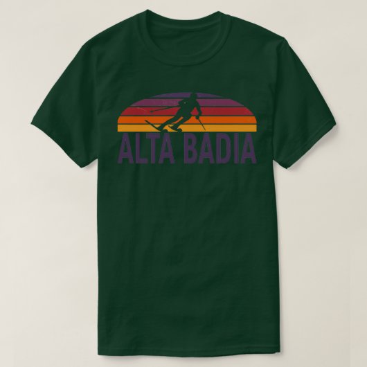 Alta Badia Dolomites Italy Ski Resort Snowboard Sn Tシャツ (デザイン正面)
