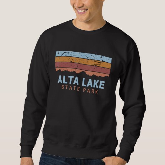 Alta Lake State Park Washington Retro Cool スウェットシャツ (正面)