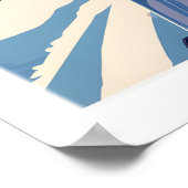 Alta Utah Ski Lift Mountain View Poster - Dramatic ポスター (角)