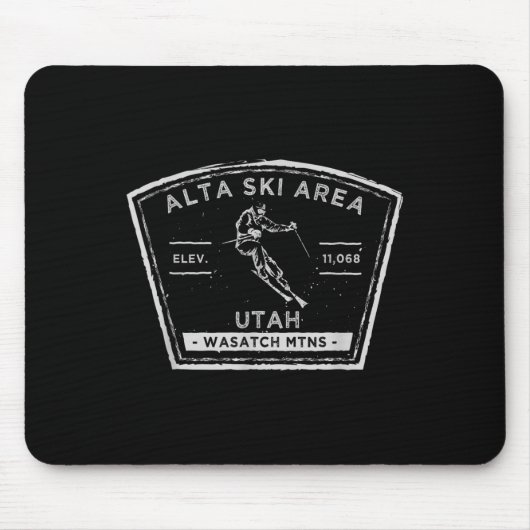Alta Utah Snow Skiing  マウスパッド (正面)