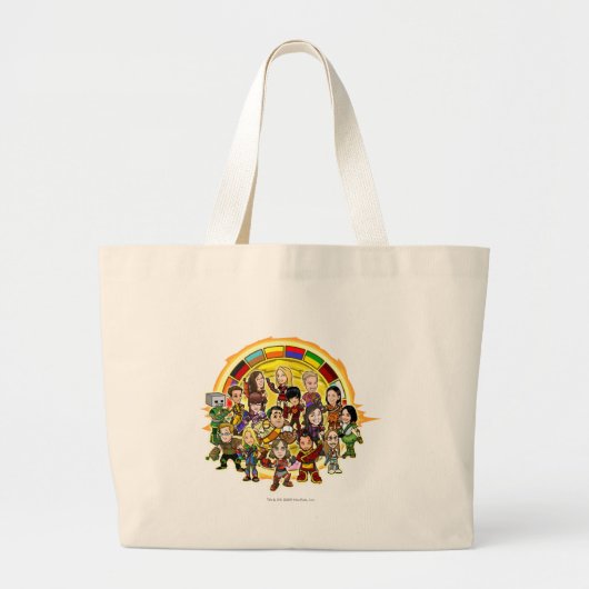 Altadorのコップのスタッフグループ ラージトートバッグ (正面)