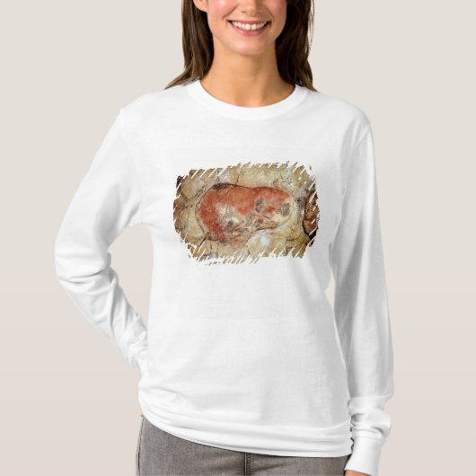 Altamiraの洞窟からのバイソン Tシャツ (正面)