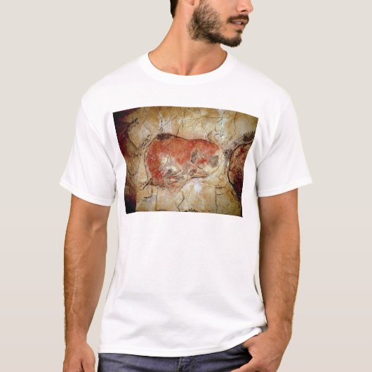 Altamiraの洞窟からのバイソン Tシャツ (正面)