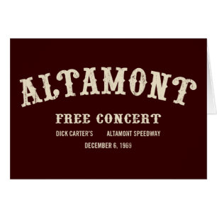 altamontはコンサートを解放します